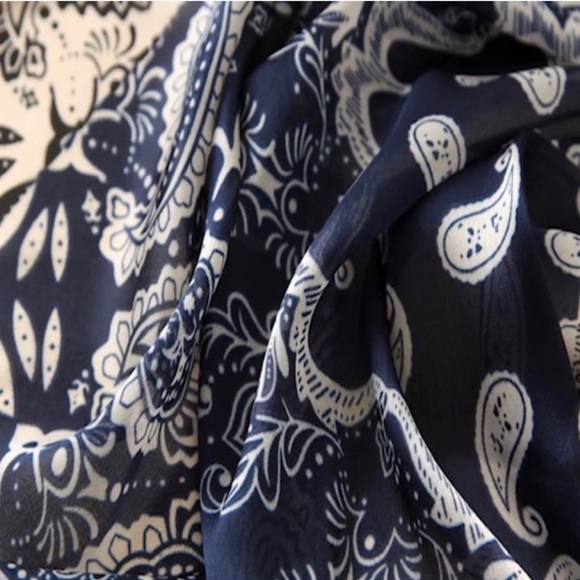 NWT SILK SCARF LUXURY STYLE STOLES WOMEN HEADBAND - Picture 8 of 8